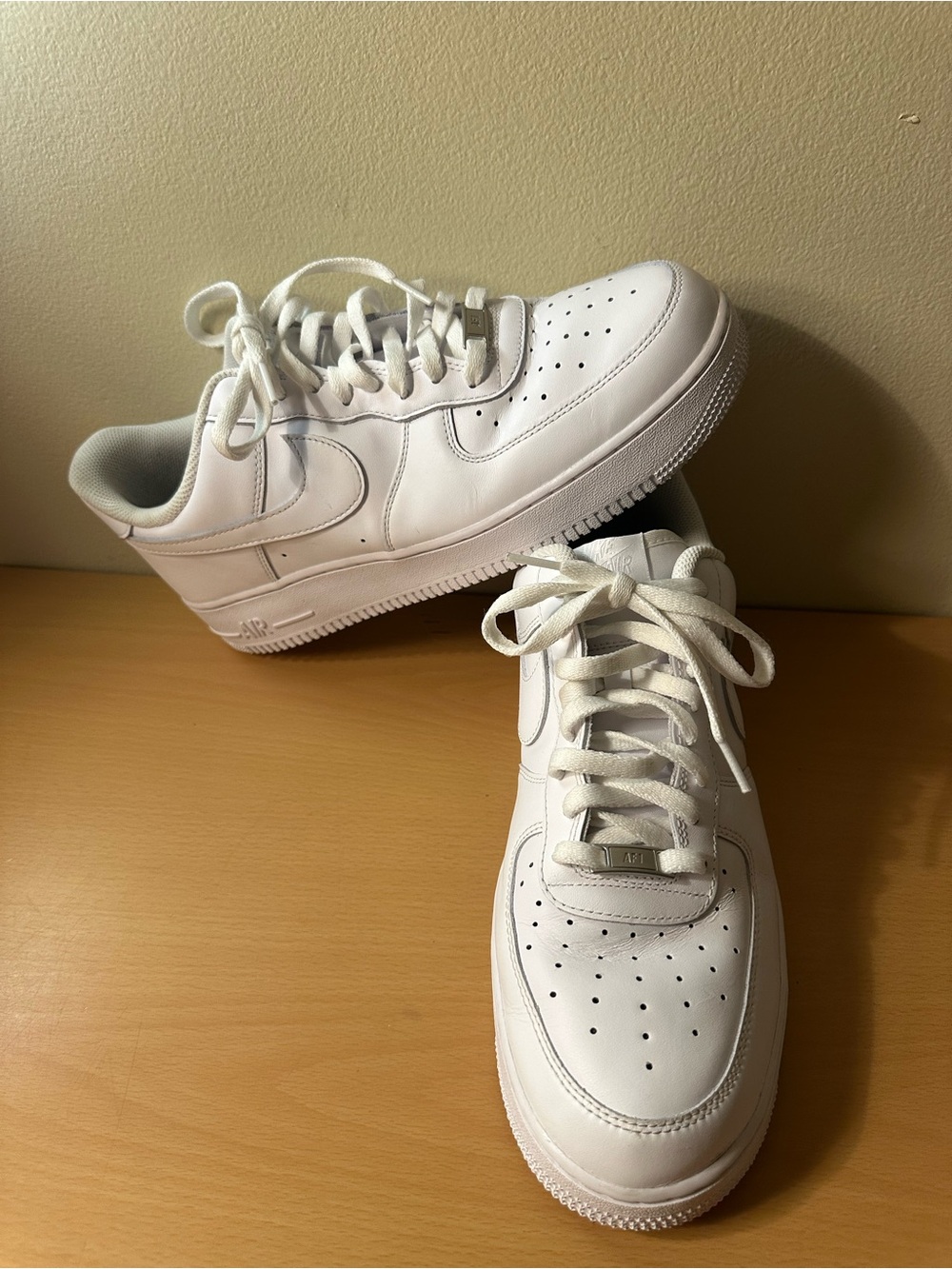 Nike Air Force 1 '07 Low Triple White Men’s Shoes Size 12